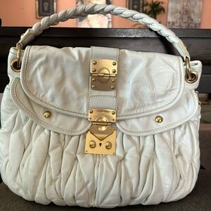 Miu Miu double pocket hobo handbag 100%authentic